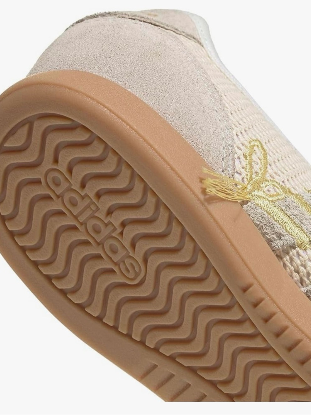 adidas Cream & Pale Yellow Mesh Ballet Sneakers - Picture 6 of 7